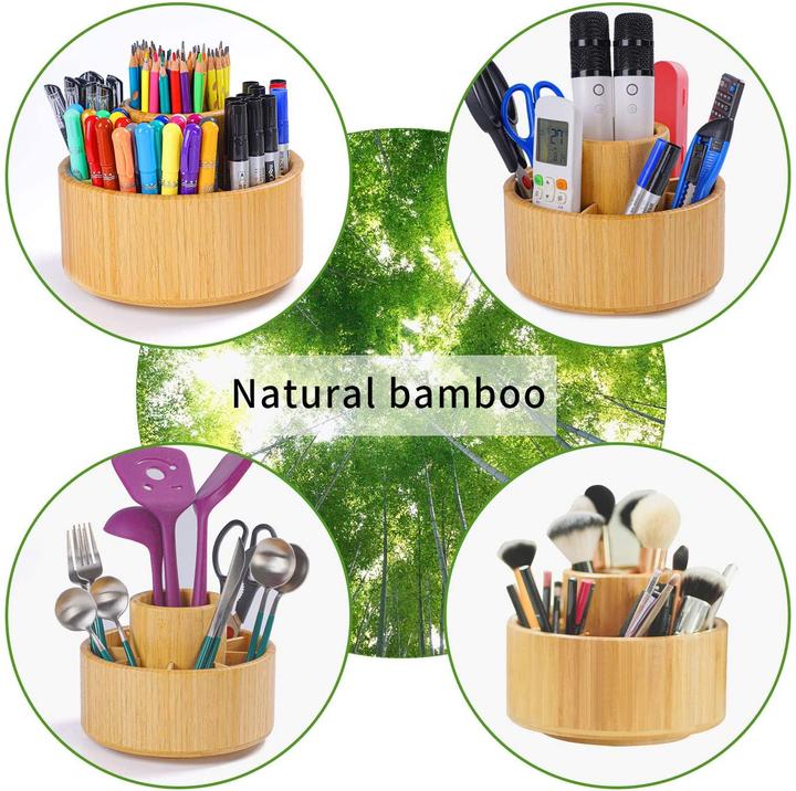 Produktbild Utoplike Schreibtisch Organizer aus Bambus