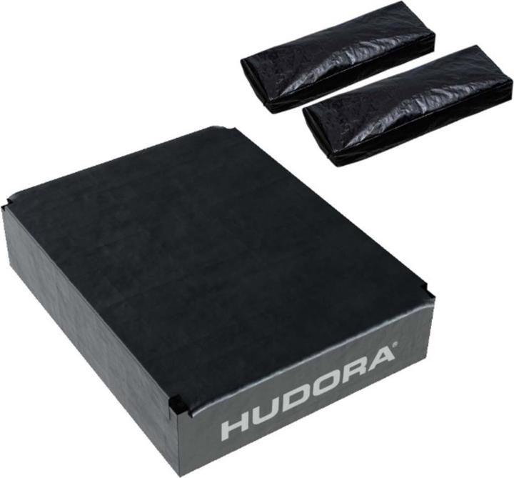 Hudora 1 Set (2x Sandsack,1x Regenschutz) für Basketballständer Playoff