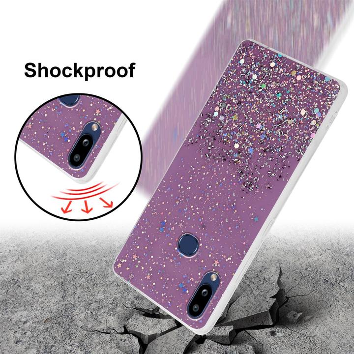 Produktbild Cadorabo TPU Cover funkelnder Glitter (Samsung Galaxy A10s, Samsung Galaxy M01s)
