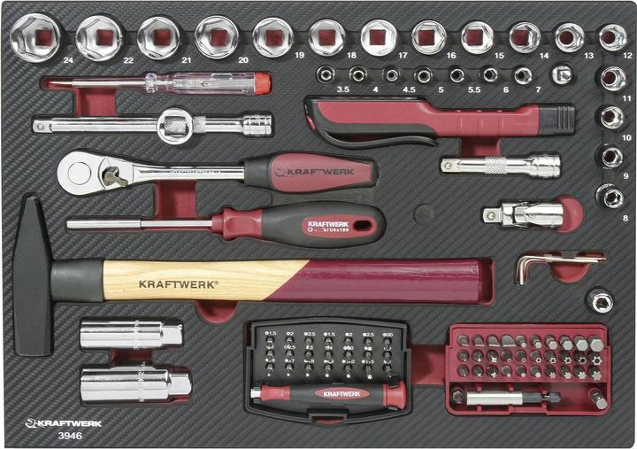 Actual product image Kraftwerk Professional aluminium tool case (151 pieces)