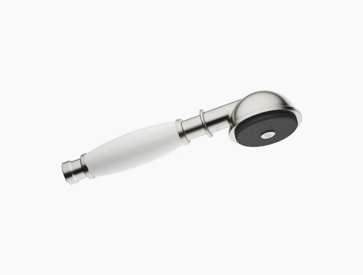 Produktbild Dornbracht Madison Metall-Handbrause mit Porzellangriff (weiss), 28002970 (9 l/min)