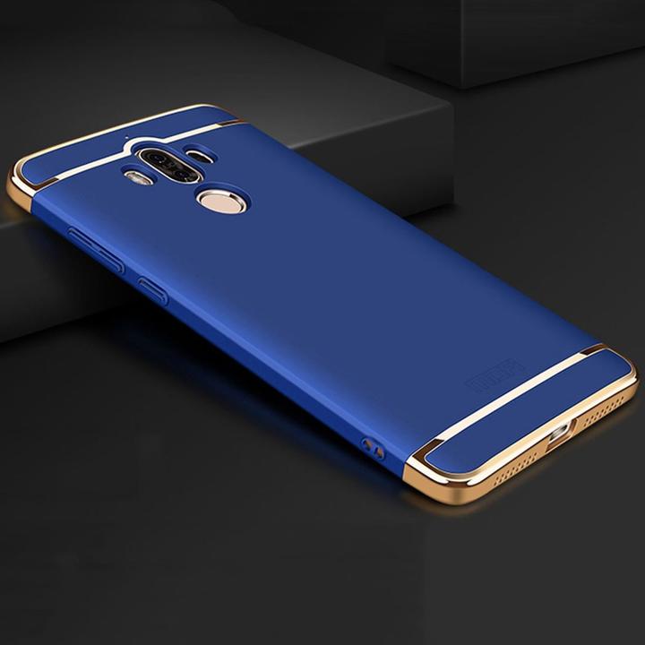 Actual product image König Design Mobile Cover Protective Case for Huawei Mate 9 Bumper 3 in 1 Cover Chrome Case Blue