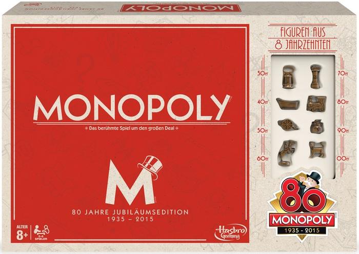 Hasbro Monopoly 80 Jahre CH-Edition (Deutsch, Französisch, Italienisch)