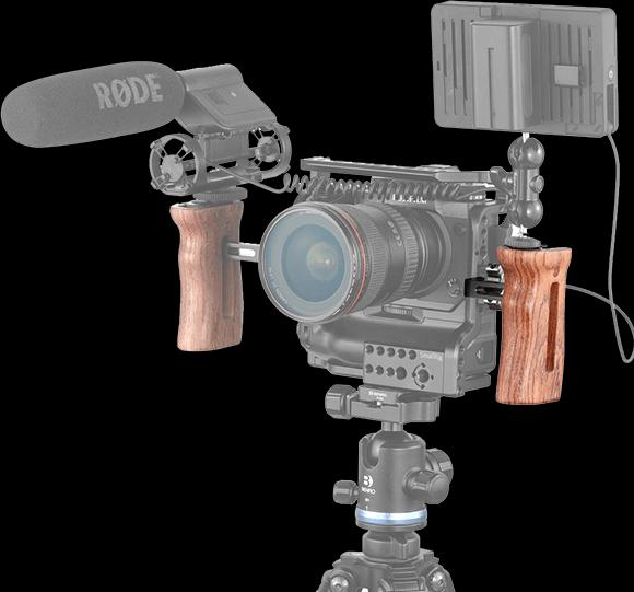 Actual product image SmallRig 2093B Universal wooden side handle (Grip)