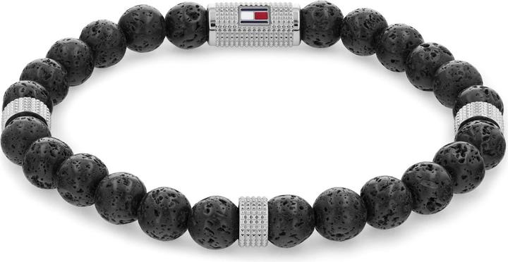Tommy Hilfiger Beaded Stone Armband (17.50 cm, Edelstahl)