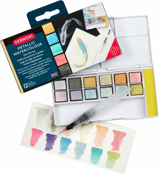Derwent Tavolozza per pittura metallica 12 pezzi
