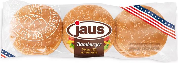 Immagine prodotto Jaus Burger Buns mit Sesam geschnitten 6 Stück (300 g)