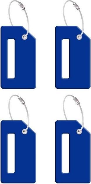 Actual product image MU Style 4er-Set Bon Voyage Silikon Kofferanhänger (Locks & Trailers)