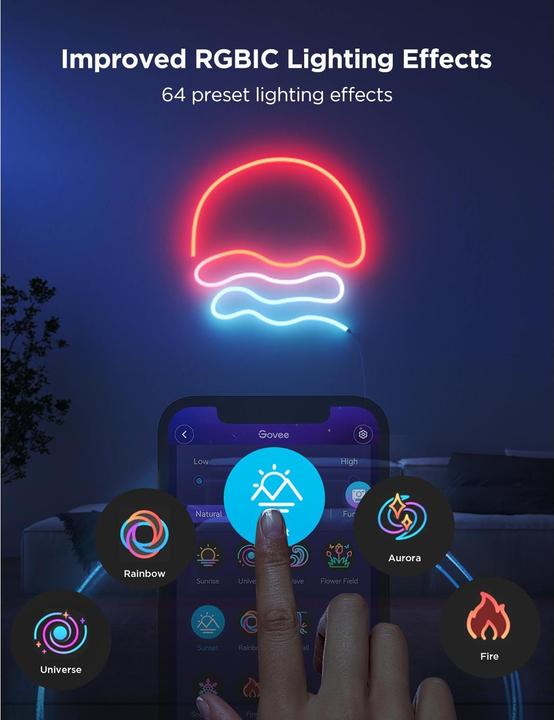 Produktbild Govee Neon Preinstalled Strip Light (Mehrfarbig, 500 cm, Indoor)