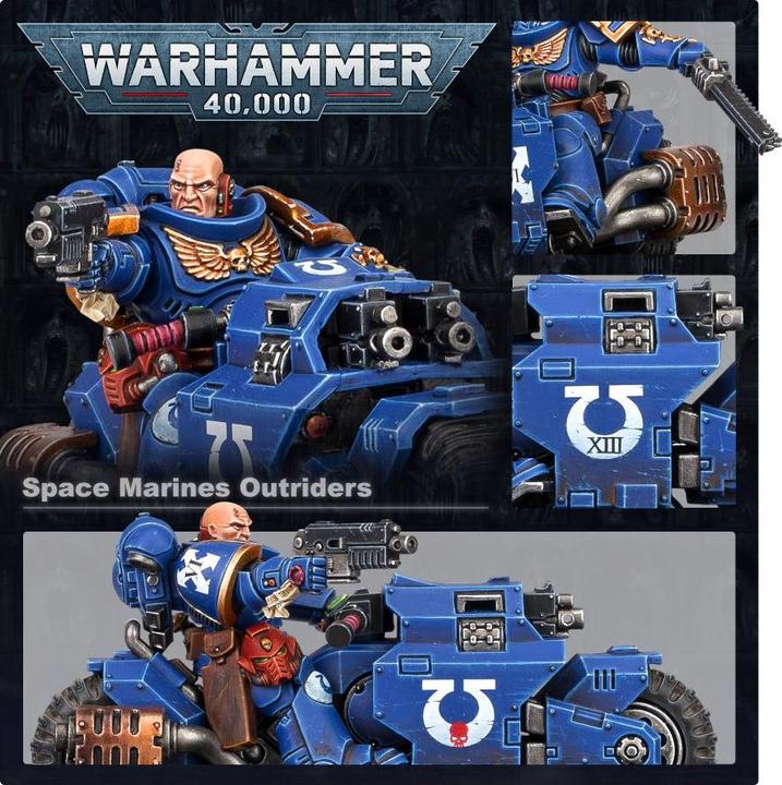 Actual product image Games Workshop Space Marines - Outriders (Plastic)