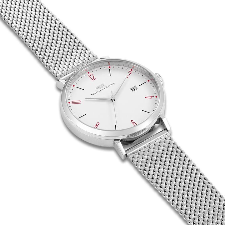 Immagine prodotto Orologio al quarzo Arakon II in acciaio inox argento - 34110 (Orologio da polso analogico, 42 mm)