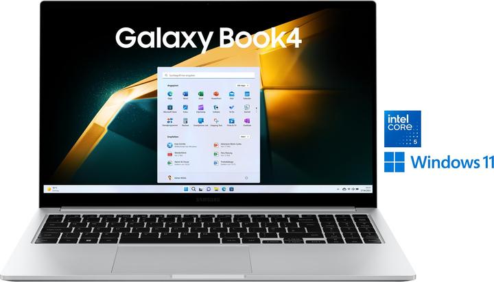 Actual product image Samsung Galaxy Book4 - 15,6 Zoll i5-120U 16 GB 256 GB W11P Platinum Silver (15.60", Intel Core 5 120U, 16 GB, 256 GB, DE)