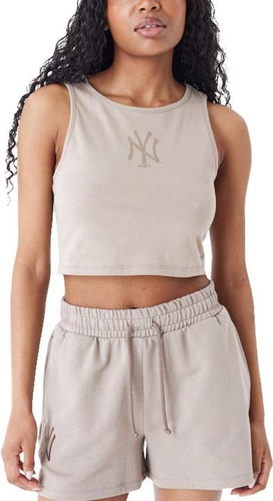 New Era Ladies Crop Tank Top New York Yankees ash - S (S)