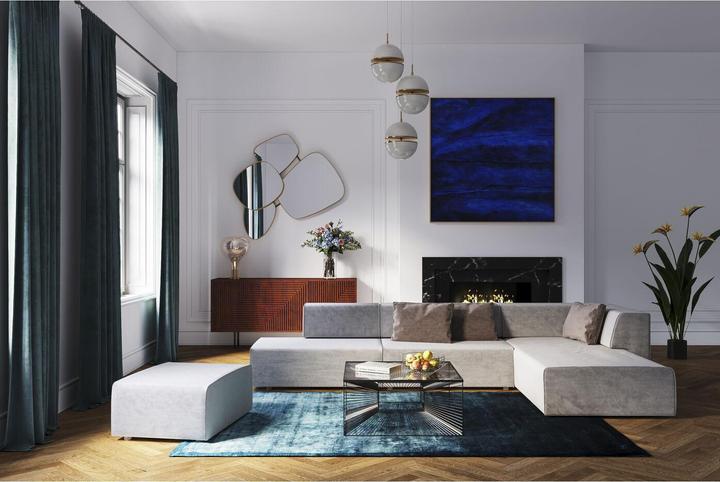 Image du produit Kare Design Ottomane Semi Infinity Elements Gris Gauche (Canapé modulaire)