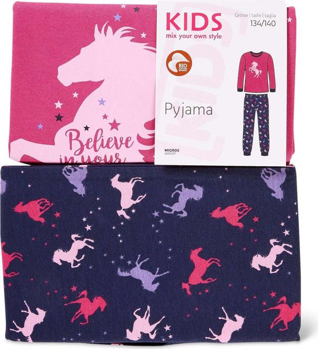 Kids Bio Mädchen Pyjama (134, 140)