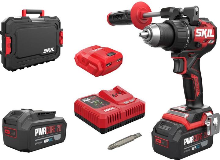 Actual product image Skil 20V 3080 HB cordless drill driver (2x4.0Ah case) (Rechargeable battery operated)