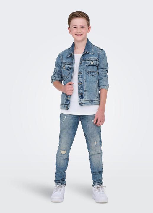 Actual product image Only & Sons Junior OSJYOKE Mid Rise Verjüngt Jeans Slim Fit Jeans (128)