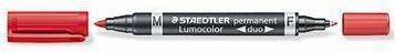 Actual product image Staedtler Lumocolor DUO 348 (Red, 0.60 mm, 10 x)