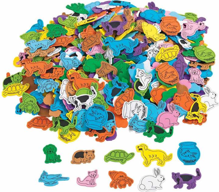 Image du produit Coloriages - Moules en mousse pour animaux préférés, 500 pièces.