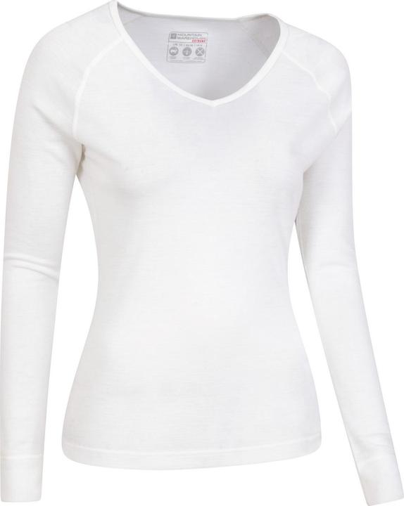 Actual product image Mountain Warehouse Womens/Ladies Merino Wool V Neck Top (38)