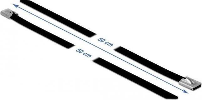 Actual product image Delock Stainless steel cable tie 500x7,9 10pcs. (Metal cable ties, 500 mm, 10 pcs.)
