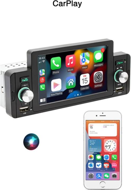Immagine prodotto Werkstein Digitales Autoradio FM Transmitter, MP5, Bluetooth, CarPlay, Android Auto (Auto Android, MirrorLink, Apple Carplay)