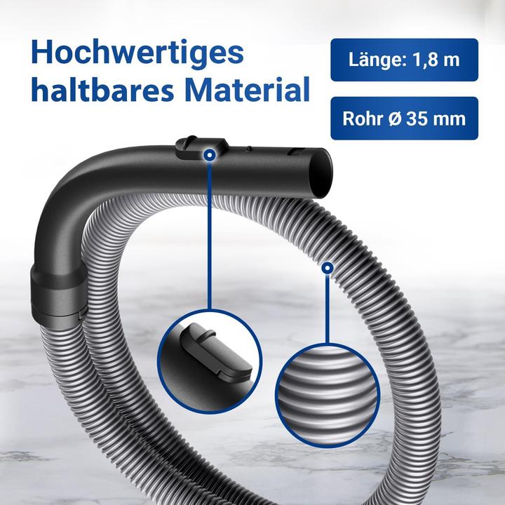Image du produit Vioks Staubsaugerschlauch mit Handgriff für Miele Bodenstaubsauger