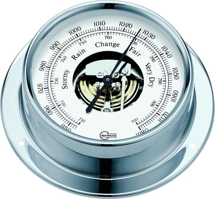 Actual product image Barigo Barometer Tempo, Chrom 85mm