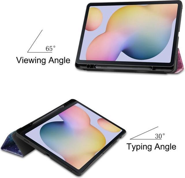 Actual product image MU Style Triple folding cover with pattern (Galaxy Tab S7)