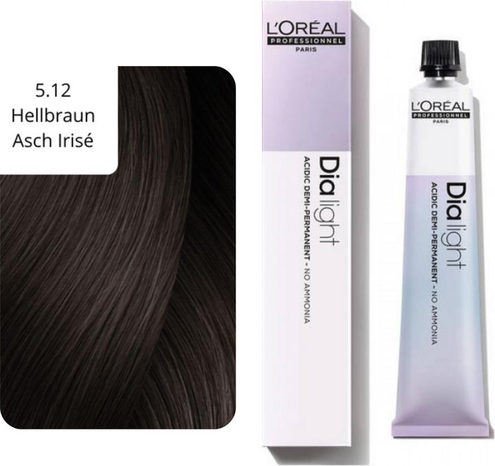 Actual product image L'Oréal Professionnel Slide Light (Brown, 5.12 light brown ash irise)