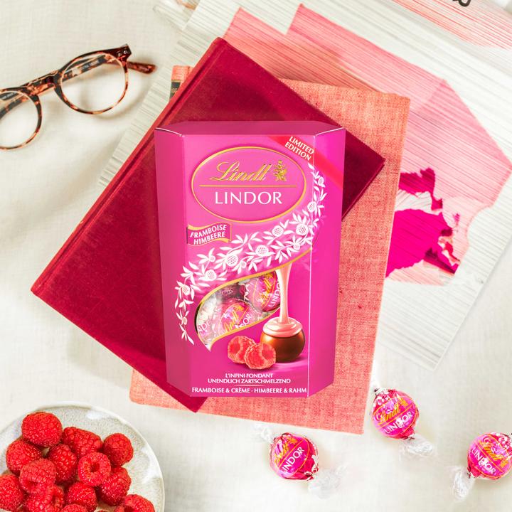 Lindt Lindor Kugeln Himbeere & Rahm (200 g)