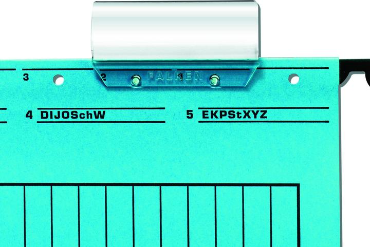 Actual product image Falken Full view tabs 60 x 35 mm (W x H) PVC transparent 50 pcs./pack.