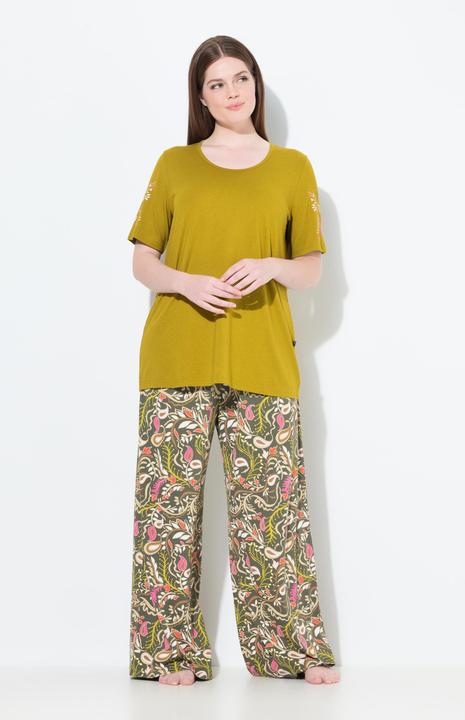 Produktbild Ulla Popken Pyjama, Paisleymuster, Rundhals, Halbarm (54)