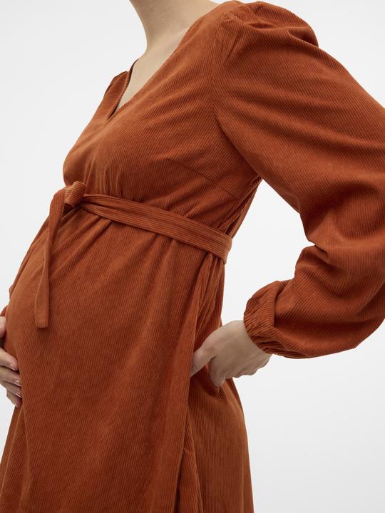 Immagine prodotto Mamalicious Vestibilità regolare Scollatura a V Polsini elasticizzati Maniche a palloncino Abito corto Abito da (XL)