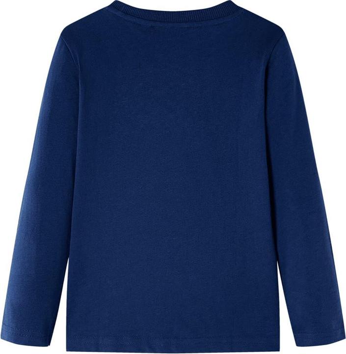 Immagine prodotto VidaXL Camicia da bambino a maniche lunghe blu navy 128,Materiale: 100 (128)