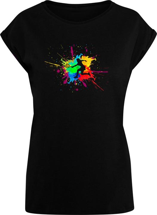 Produktbild Merchcode Ladies Color Splash Player Extended Shoulder Tee - 116313 (3XL)