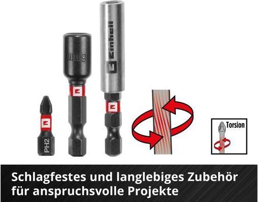 Actual product image Einhell 108759 39-piece drill and bit range (4 mm, 5 mm, 6 mm, 8 mm)
