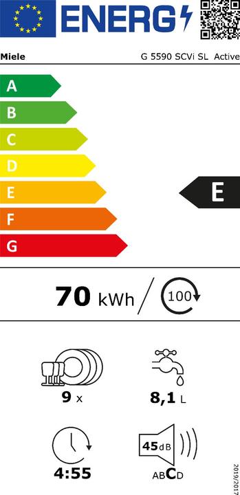 Energie-Label Miele G 5590 SCVi SL Active