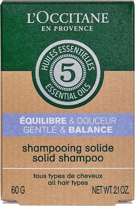 Actual product image L'Occitane Shampoo Solid Douc & Ëquil (60 ml, Solid shampoo)