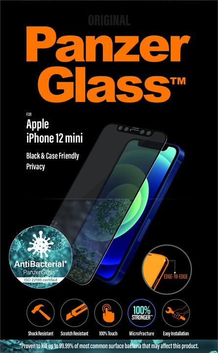 Produktbild PanzerGlass Privacy (1 Stück, Apple iPhone 12 mini)