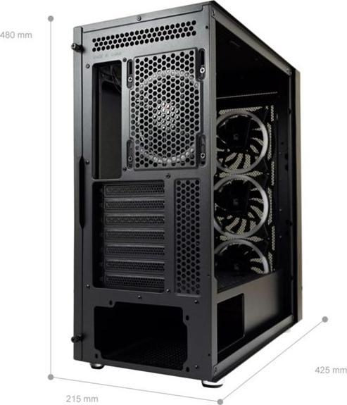 Produktbild LC-Power Gehuse Gaming 802B-ON Black Wandererd X RGB black retail (ATX, mATX, Mini-ITX)