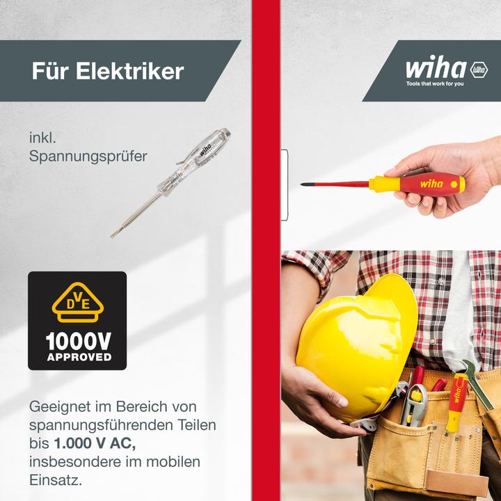 Produktbild Wiha Werkzeug Set Elektriker (13 Teile)
