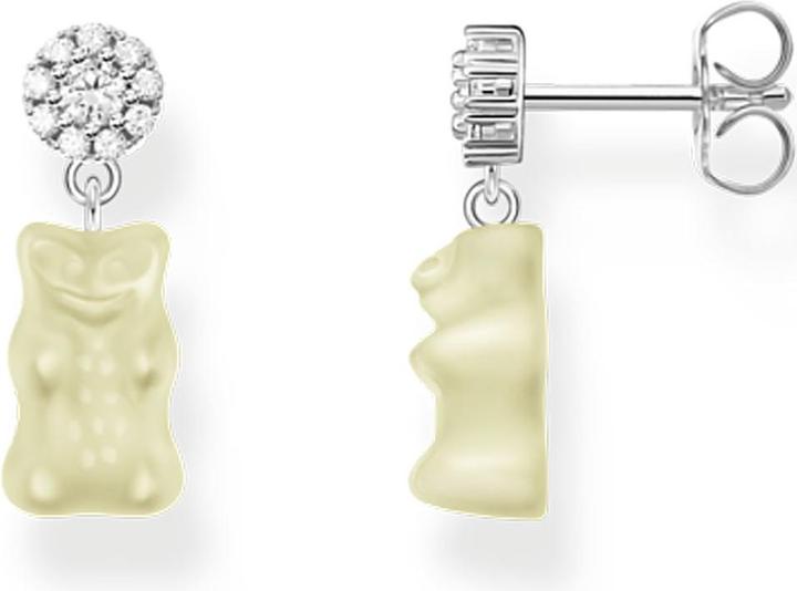 Thomas Sabo Ohrstecker mit weissen Goldbären Silber (Silber 925)