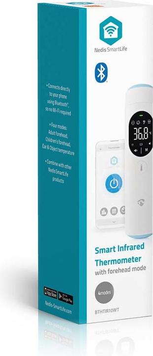 Actual product image Nedis SmartLife Infrared Thermometer | LED Display | Ear / Forehead | White (Ear, Forehead)