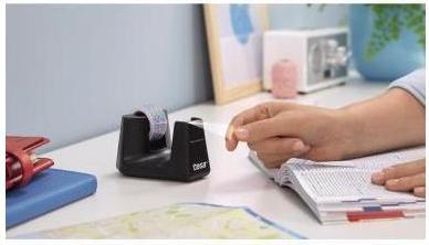 Actual product image tesa EASY CUT SMART adhesive tape dispenser for tables, with anti-slip technology, incl. 1 roll of
