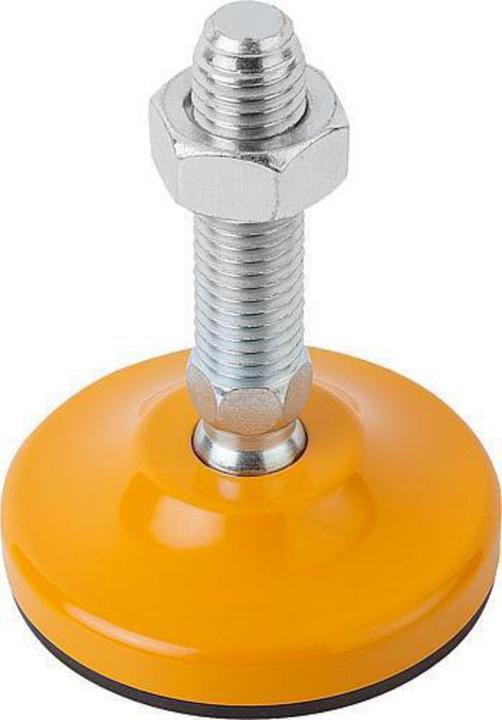 Actual product image Kipp Swivel foot K0742, steel, form B