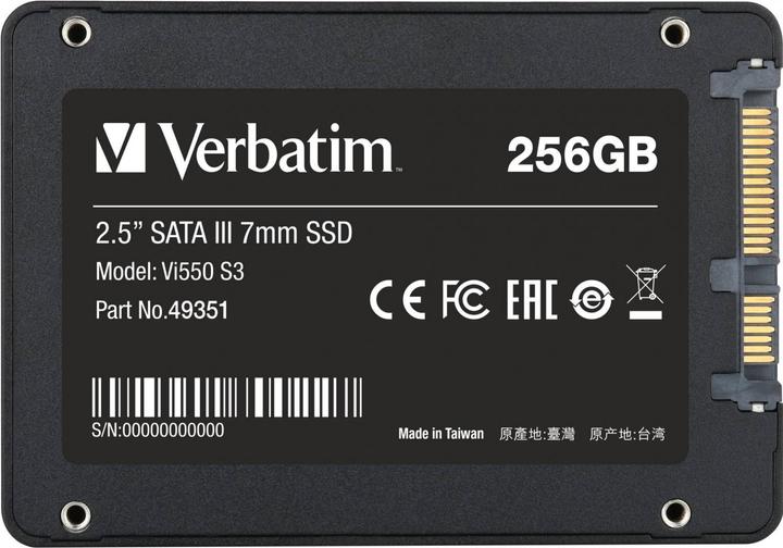 Actual product image Verbatim Vi550 S3 (256 GB, 2.5")