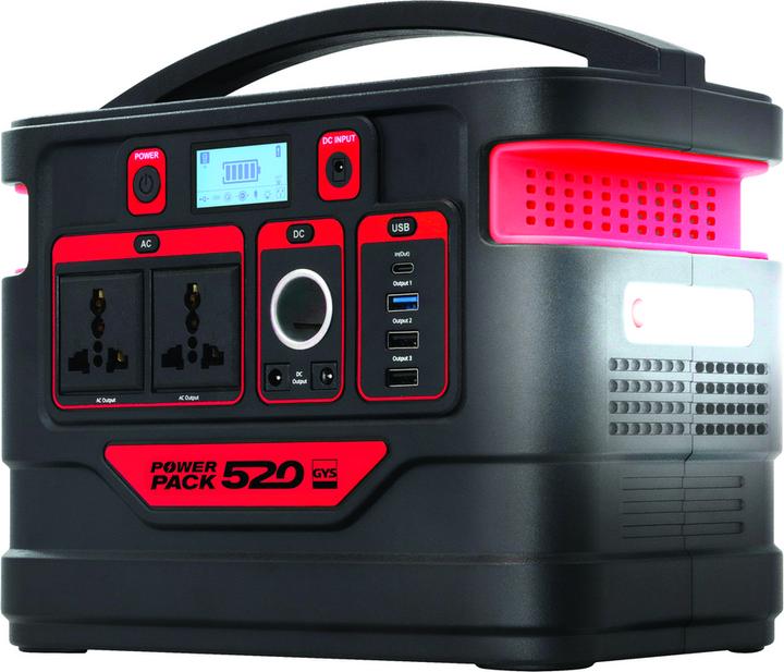 Actual product image GYS POWER PACK 520 Powerstation 20 Ah LiPo Black/Red (518 Wh, 5.14 kg)