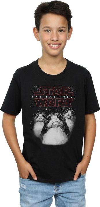 Actual product image Star Wars Boys Porg Cotton T-Shirt (128)