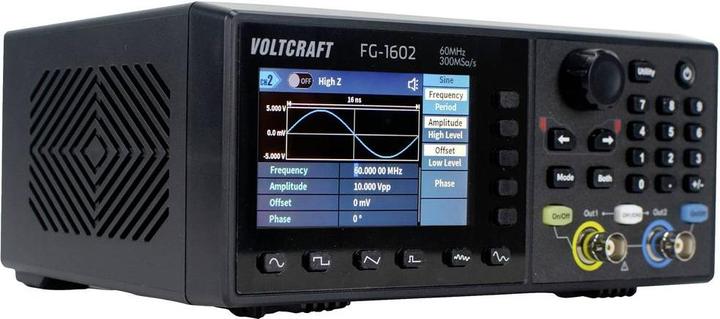Actual product image Voltcraft FG-1602 Function generator mains operated 1 µHz - 60MHz 2-channel arbitrary